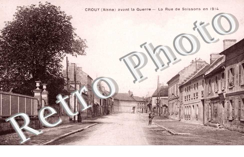 la rue de Soissons en 1914