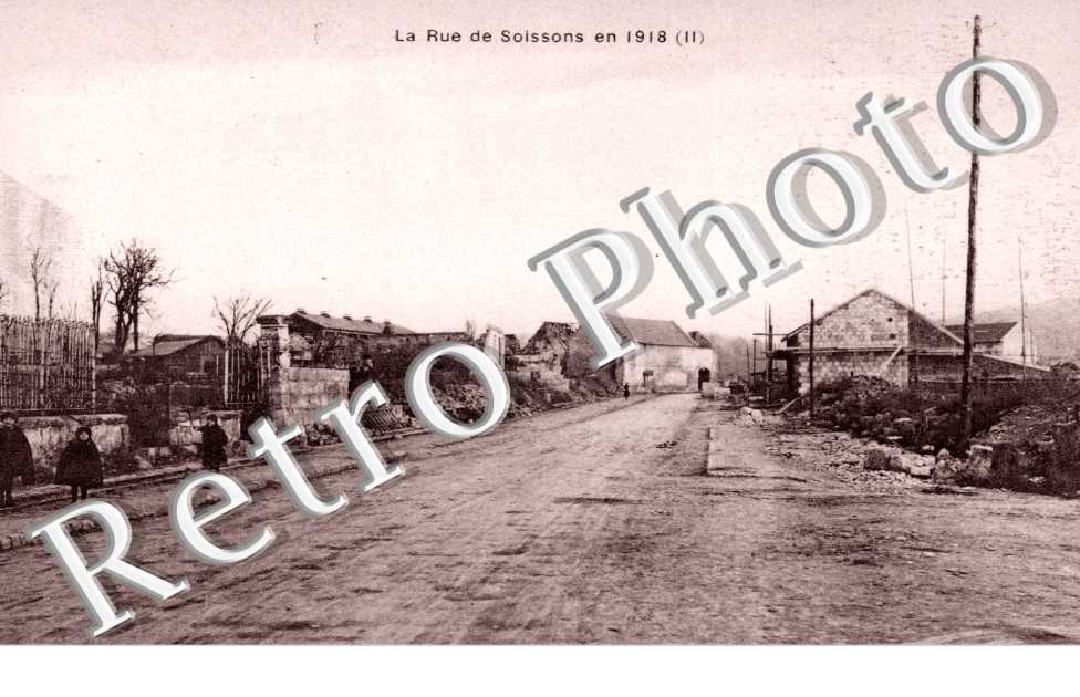 la rue de Soissons en 1918