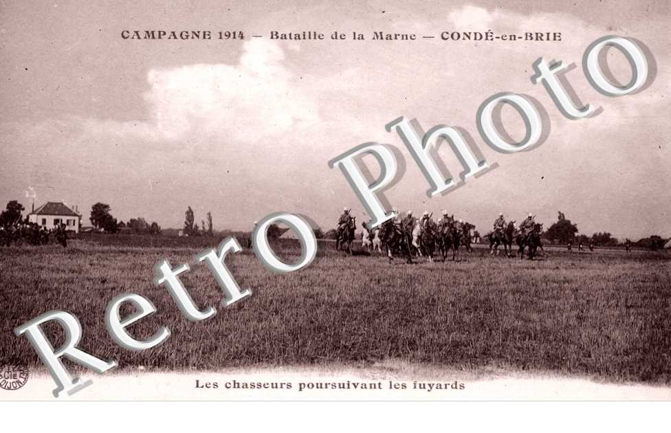 Bataille de la Marne, les Chasseurs poursuivant les fuyards