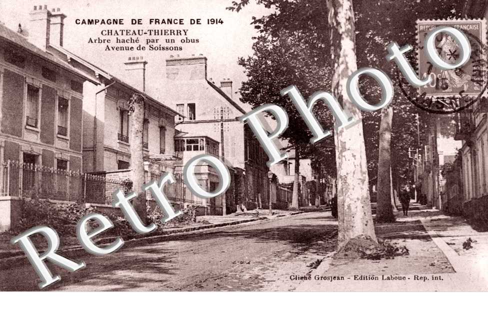 Avenue de Soissons, Arbre hache par un obus