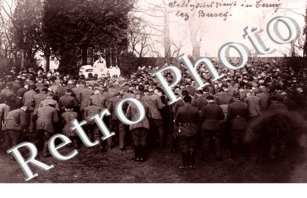 cérémonie religieuse de militiares allemands
