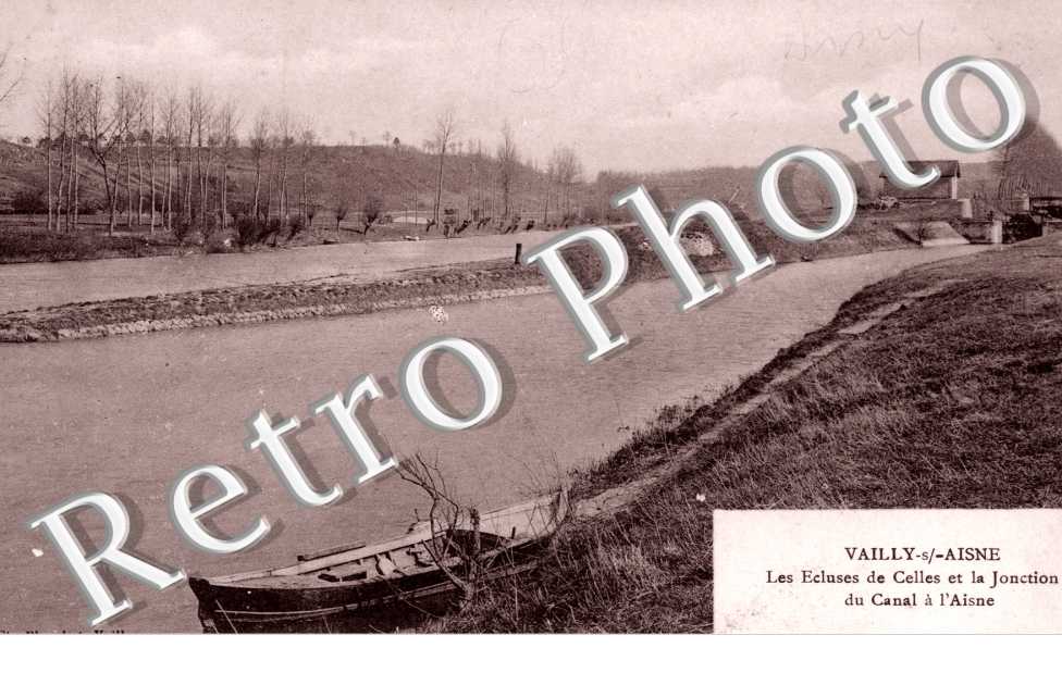 Les ecluses et jonction du canal a l&#039;Aisne - Vailly sur Aisne