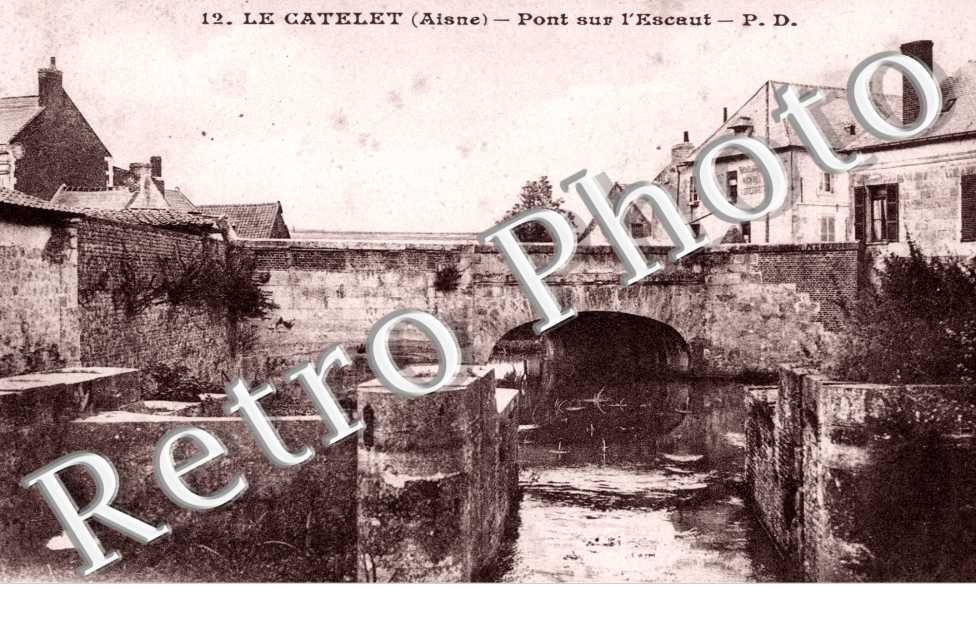 Pont sur l&#039;Escaut  - feldpostkarte