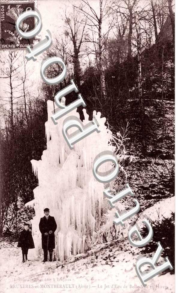 Jet d&#039;eau de Belle-vue en hiver