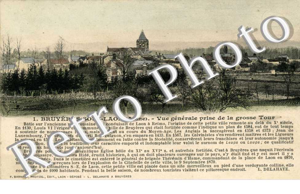 Bruyeres sous laon vue generale de la grosse tour