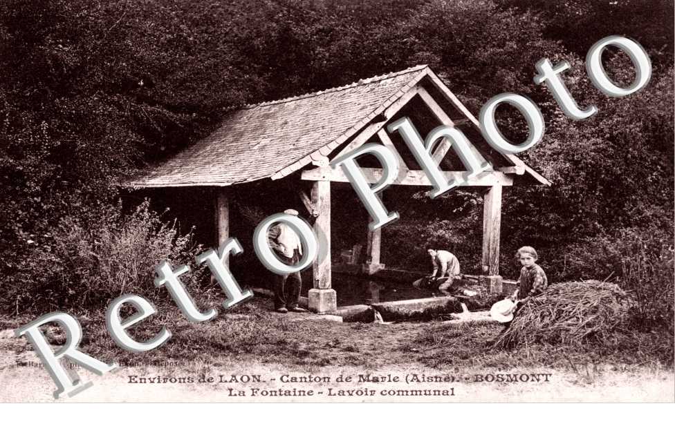 Canton de Marle - La fontaine - Lavoir communal