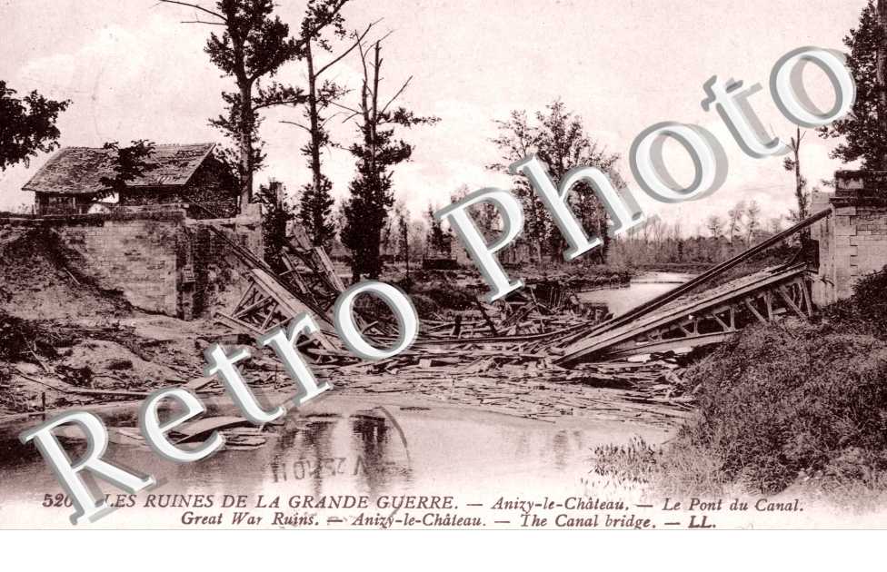 le pont du canal ruines de la grande guerre