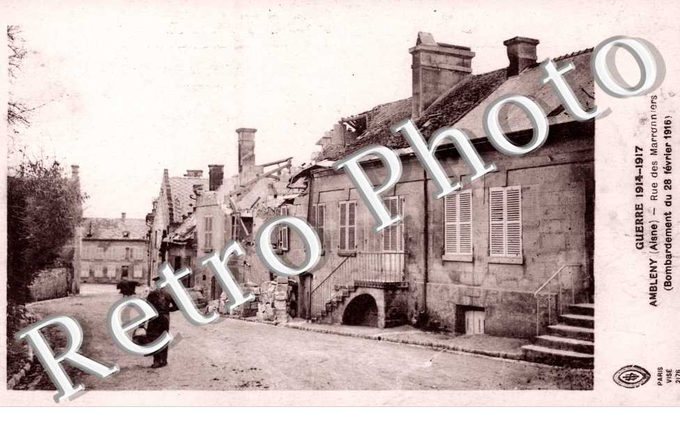 rue des Marronniers Bombardement du 28 fevrier 1916