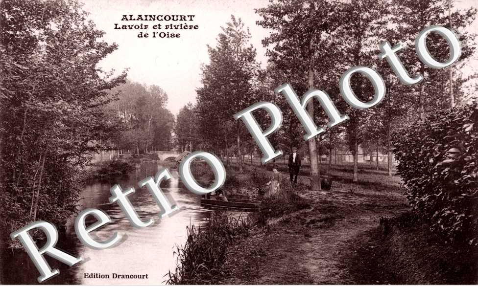 Lavoir et riviere de l&#039;Oise