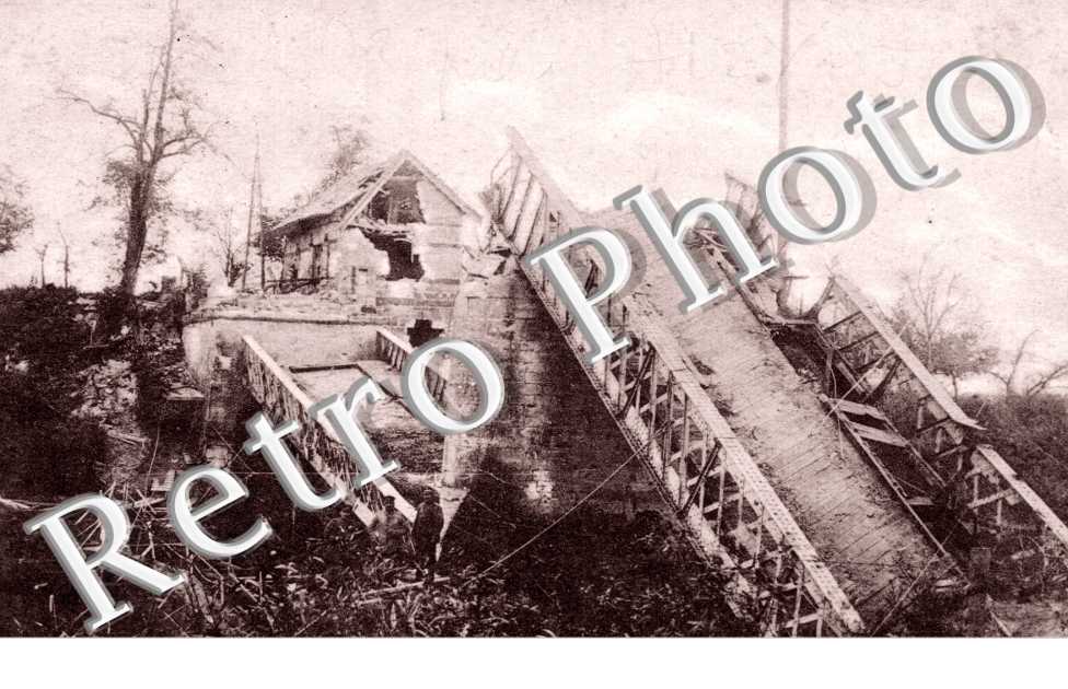 Gefprengte brucke uber die Aisne
