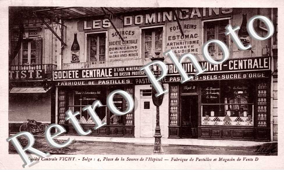 Societe Centrale Vichy 4 place de la Source de l'Hopital - fabrique de pastilles
