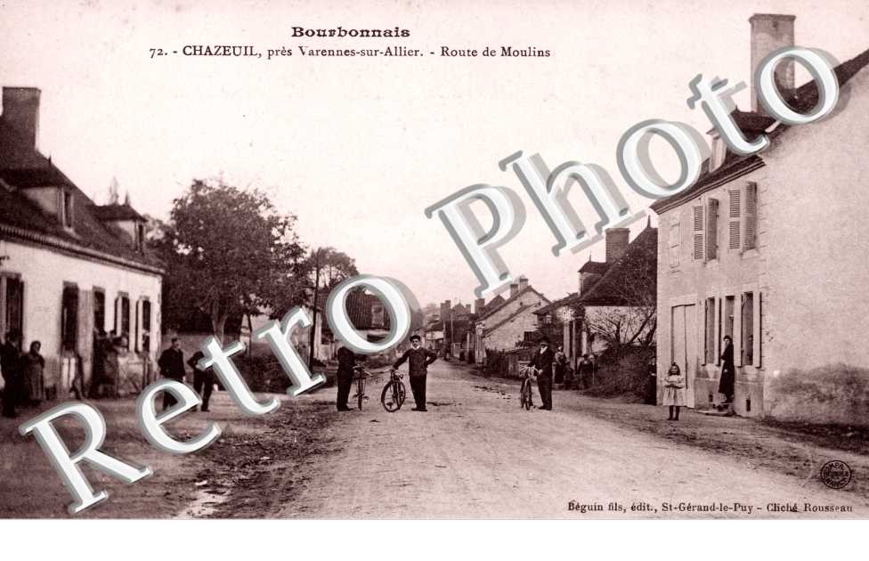 Chazeuil  Route de Moulins