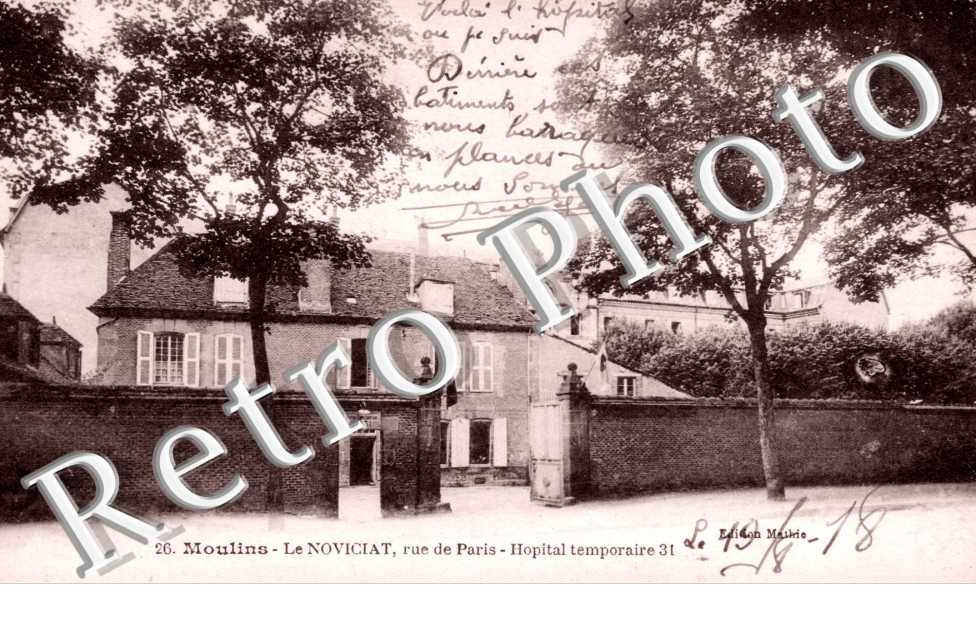 le Noviciat, rue de Paris, Hopital temporaire