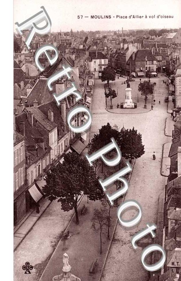 Place d&#039;Allier a vol d&#039;oiseau