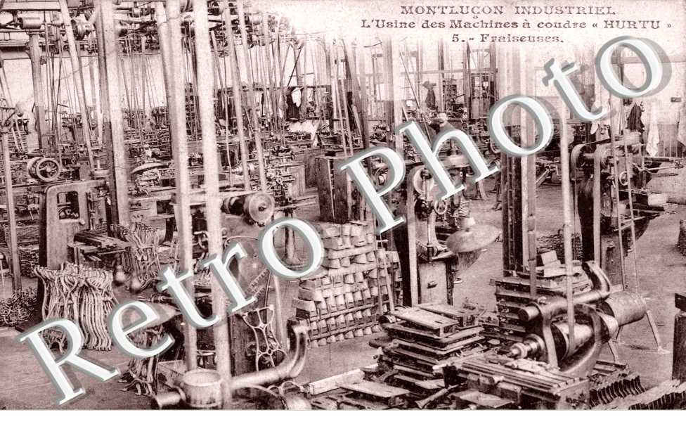Usine des Machines à coudre Hurtu - Fraiseuses
