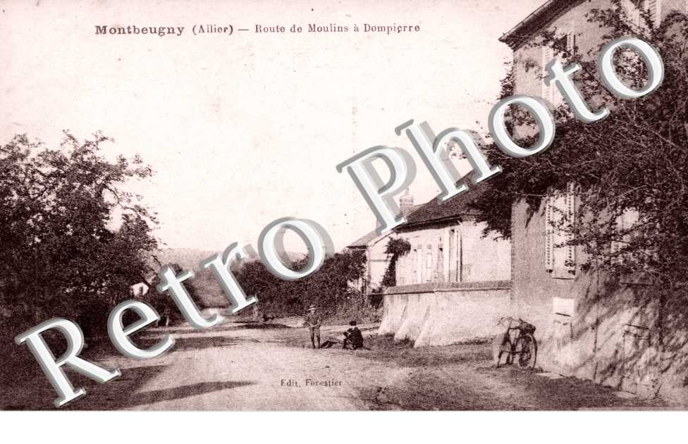 Route de Moulins a Dompierre