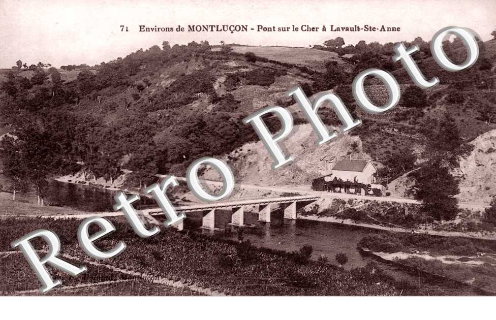 pont sur le Cher a Lavault Saint Anne