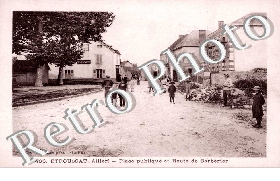 place publique et route de Barberier