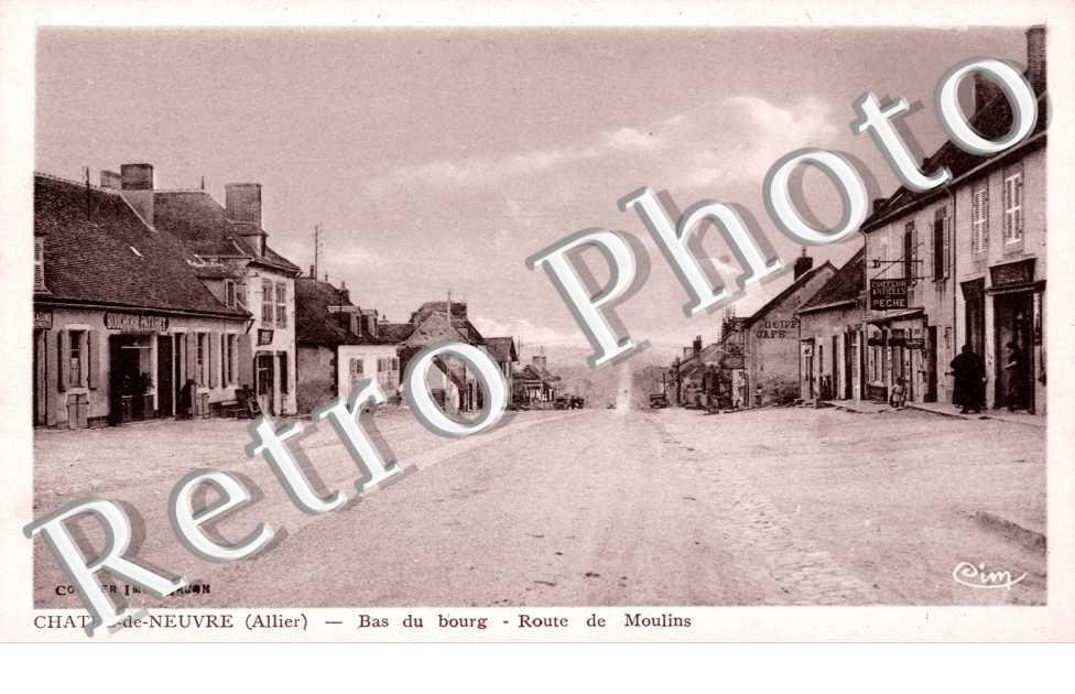 bas du bourg, route de Moulins