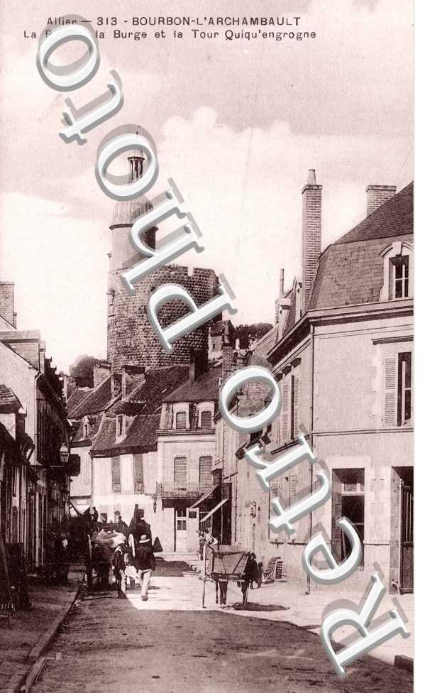 la rue de la Burge et la tour Quiqu'engrogne
