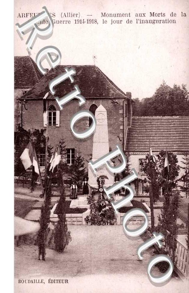 Monument aux Morts de la Grande Guerre, le Jour de l&#039;Inauguration