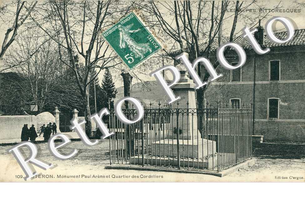 Monument Paul Arene et quartier des Cordeliers