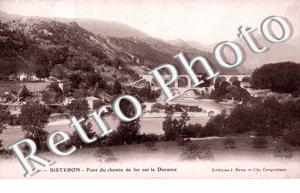 Pont du chemin de fer sur la Durance