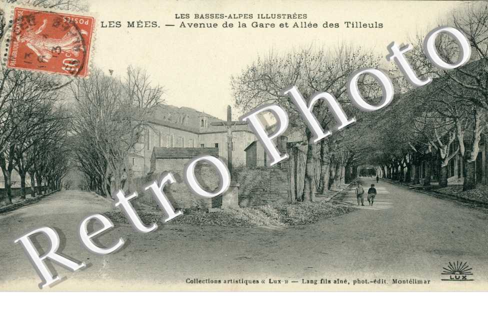 Avenue de la gare et allee des Tilleuls