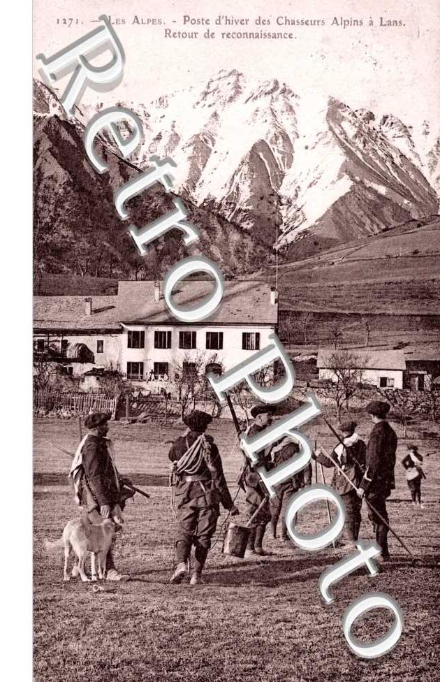 chasseurs alpins - retour de reconnaissance - poste d'hiver