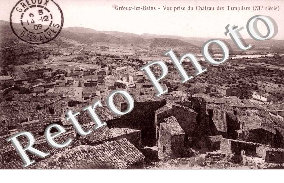 Vue prise du chateau  des templiers