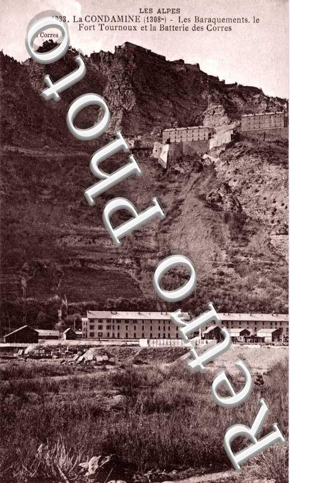 Les baraquements - Le fort de Tournoux et la batterie des Corres