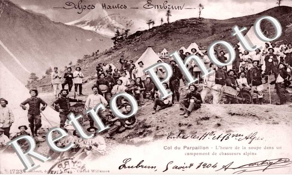 Col du Parpaillon - campement de chasseurs alpins