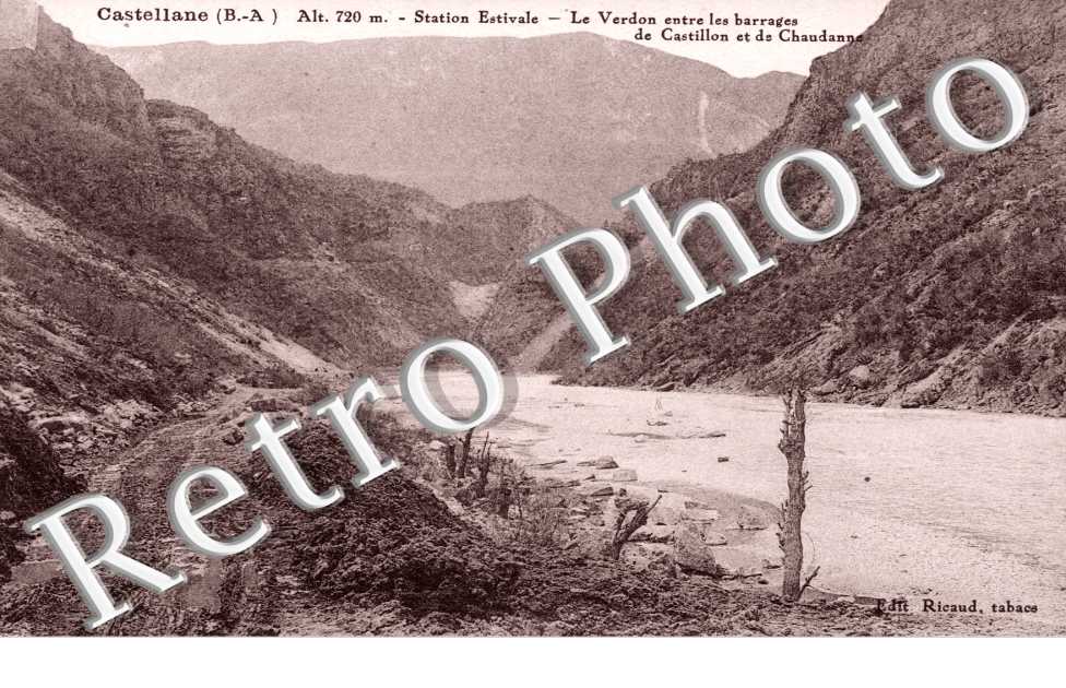 station estivale   verdon entre les barrages de castillon et de Chaudannes