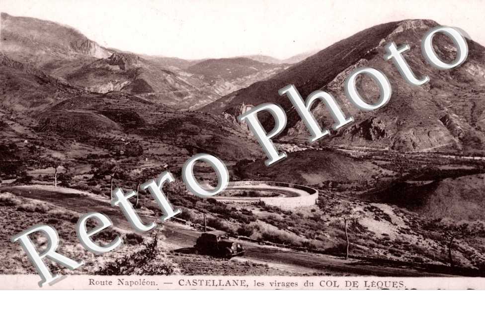 Les virages du col de Leques- route de Napoleon