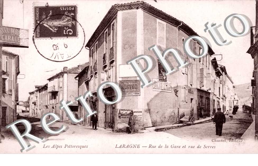 Rue de la gare et rue de Serres