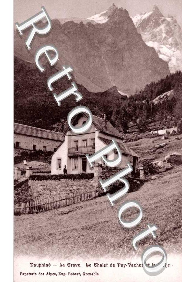 la Grave, le Chalet de Puy-vacher et la Meije
