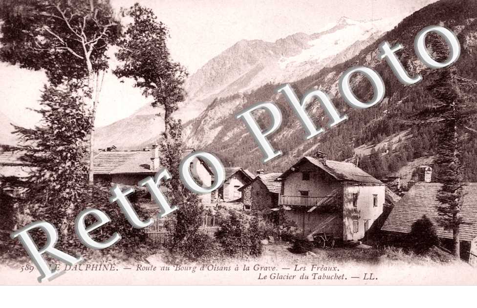 Route du Bourg d&#039;Oisans a La Grave, les Freaux