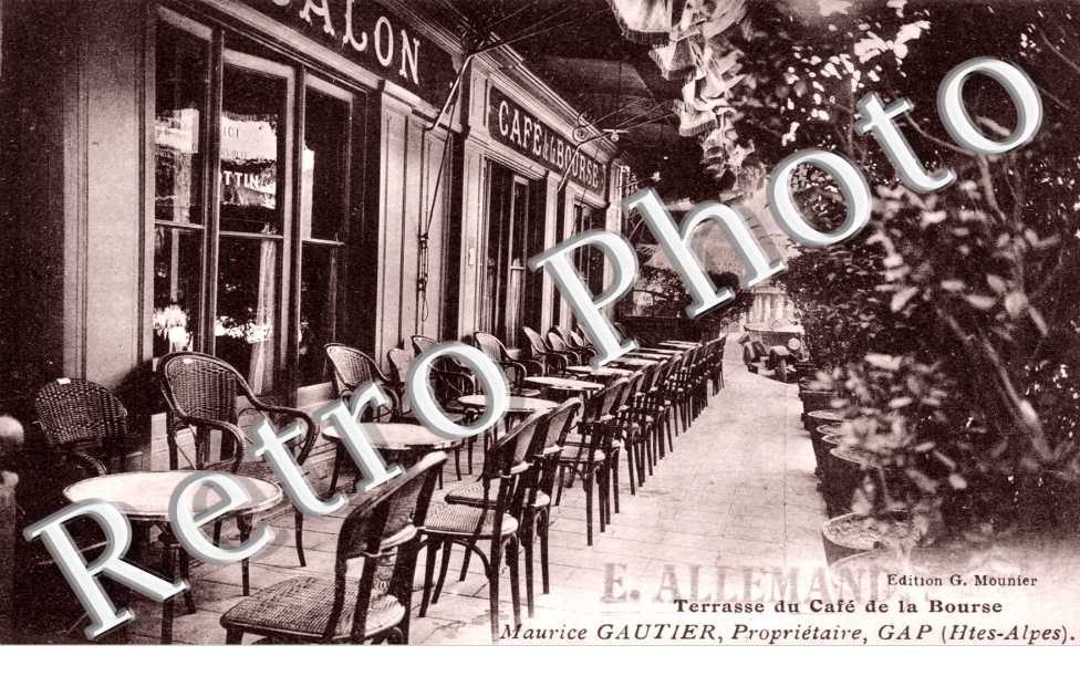 terrasse du cafe de la Bourse  Maurice Gautier