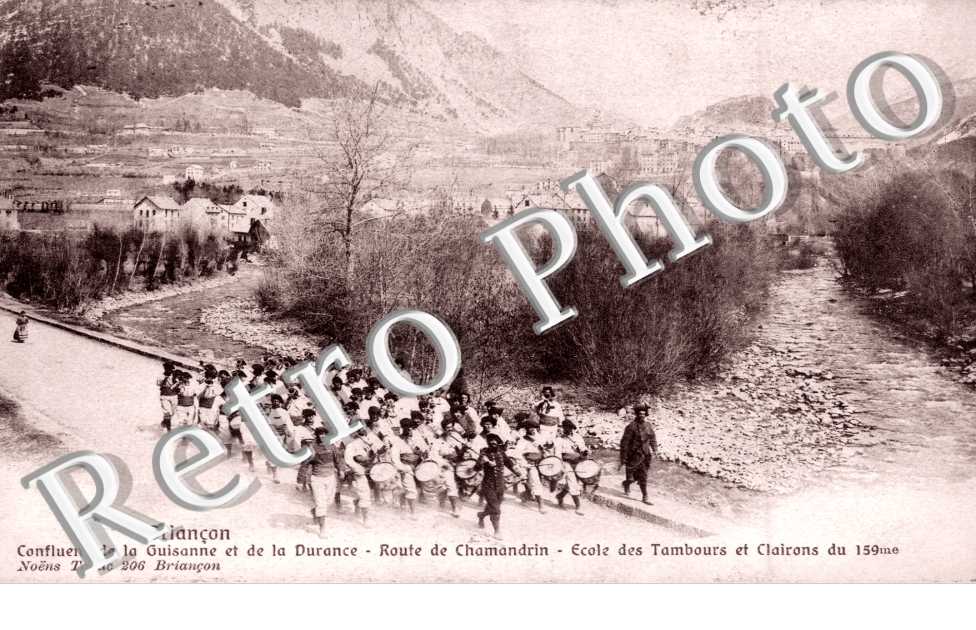 Confluent de la Guisanne et de la Durance, Route de Chamandrin, Ecole des Tambours et Clairons du 159eme