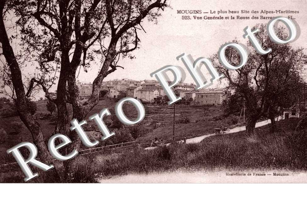 vue generale et route des barraques