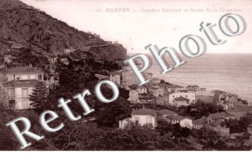 Quartier de Garavan et Route de la Frontiere