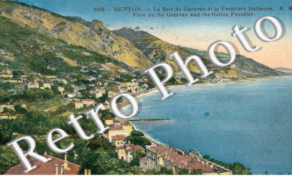 la Baie de Garavan et la Frontiere Italienne