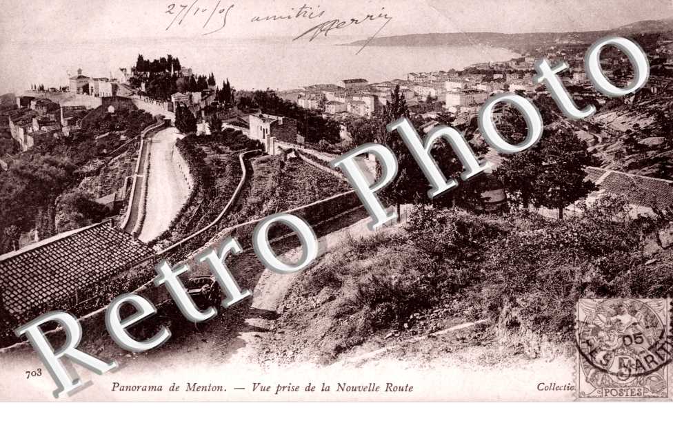 Panorama de Menton, Vue prise de la Nouvelle Route