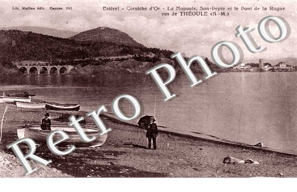 La Napoule  San Peyre et le pont de la Rague vus de Theoule
