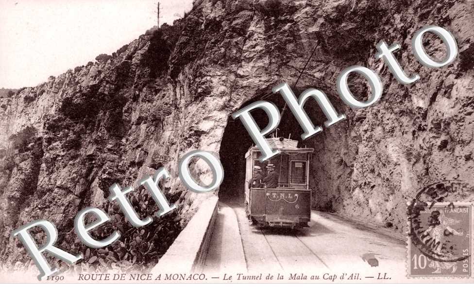 route de Nice a Monaco - tunnel de la Mala