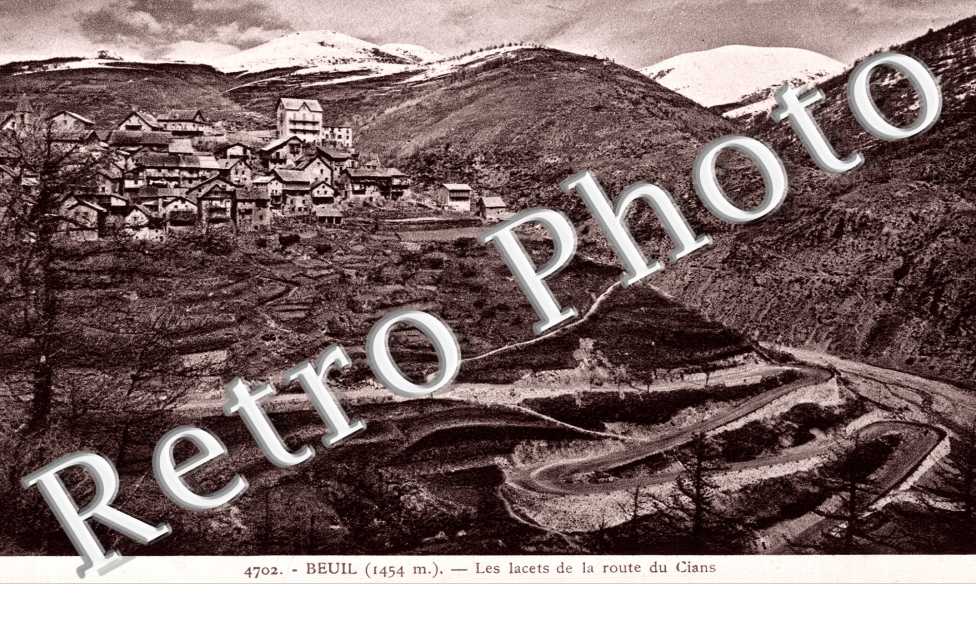 Les lacets de la route du Cians