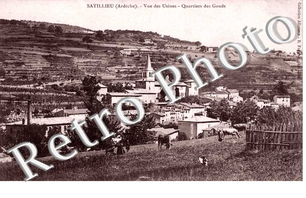 Vue des Usines, Quartiers des Gauds