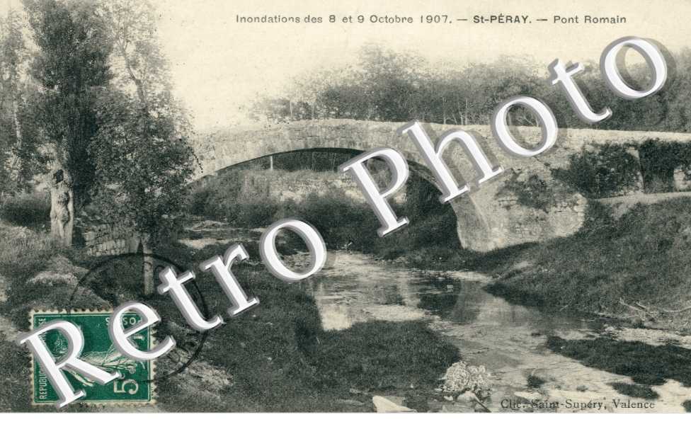 Innondations des 8 et 9 octobre 1907, Pont Romain
