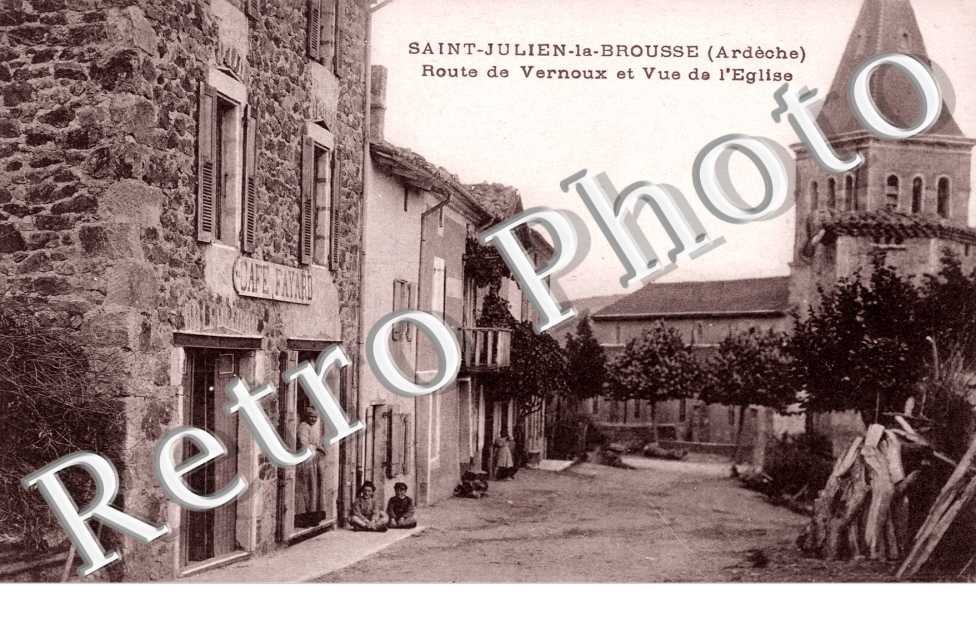 Route de Vernoux et Vue de l&#039;Eglise