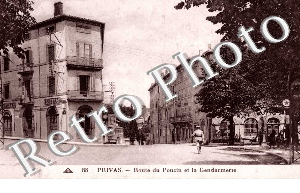 Route du Pouzin et la Gendarmerie